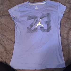blue jordan 23 shirt